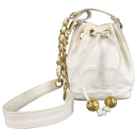 chanel white bucket bag|realreal chanel bucket bag.